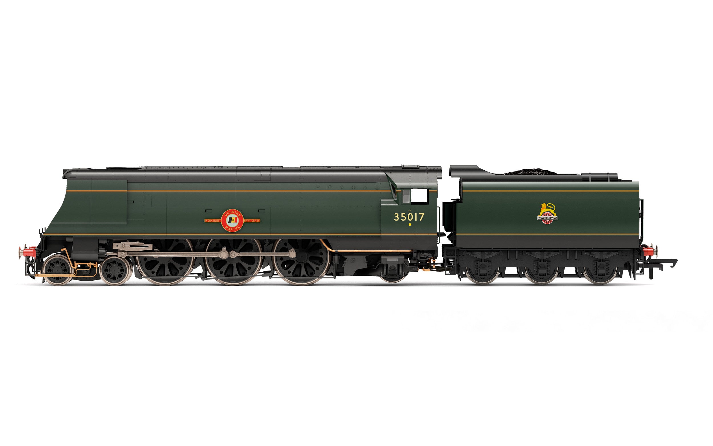 Hornby R3861 Steam Locomotives BR  Merchant Navy Class  4-6-2  35017  Belgian Marine  - Era 4