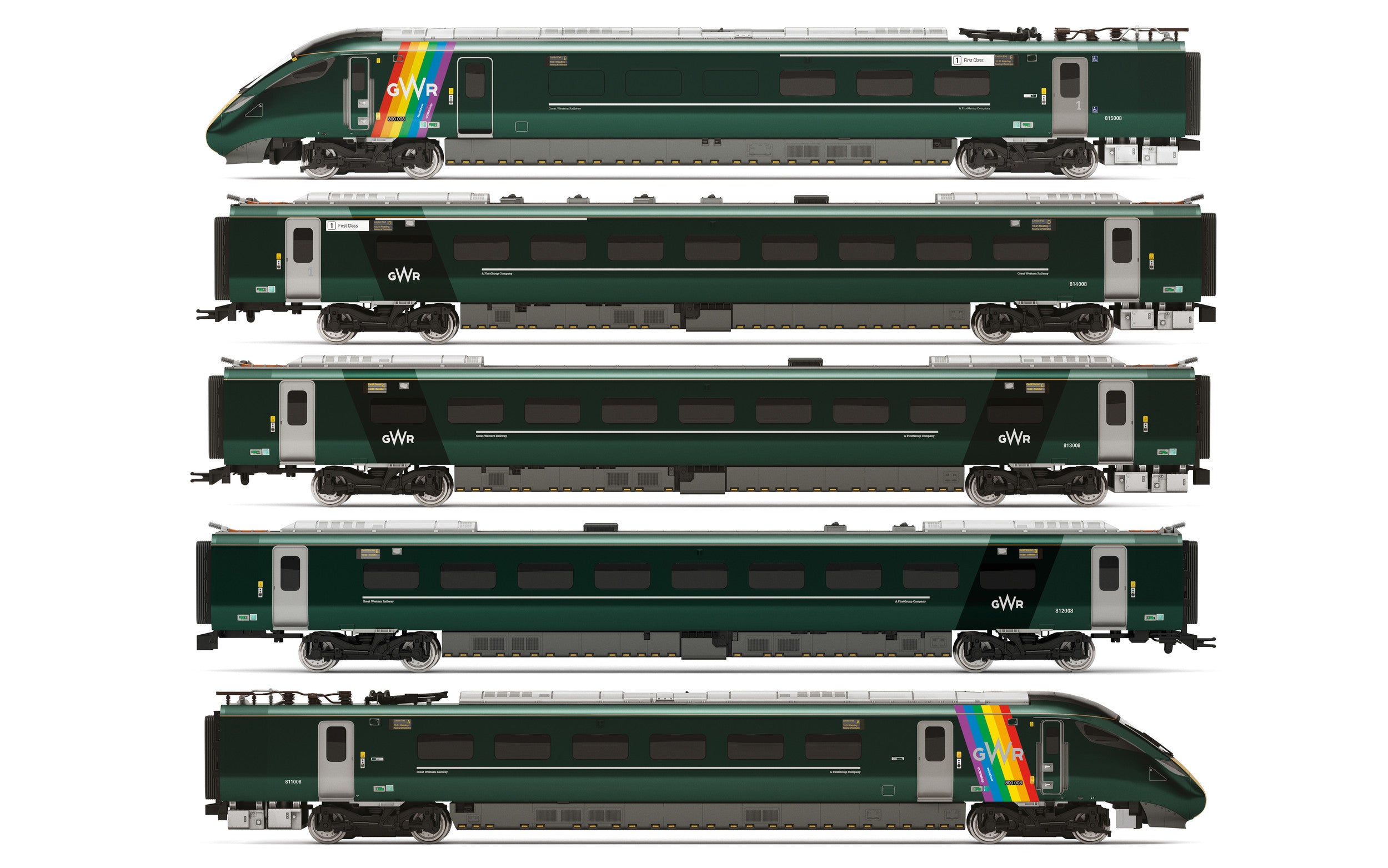 Hornby R3872 Train Packs Diesel & Electric Locomotives GWR  Class 800  Trainbow Train Pack - Era 11