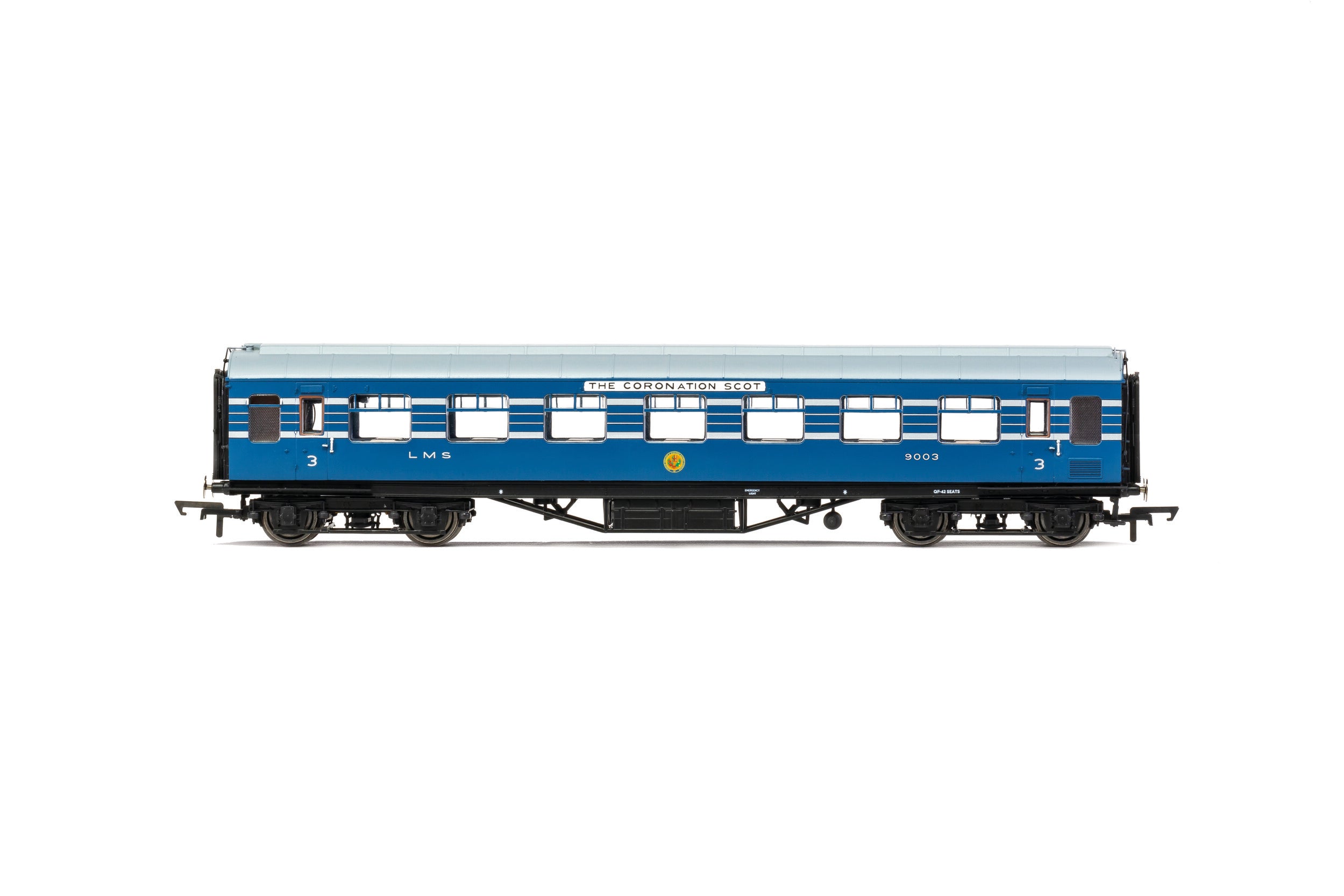 HORNBY R40056 LMS, Stanier D1981 Coronation Scot 57' RTO, 9003 - Era 3