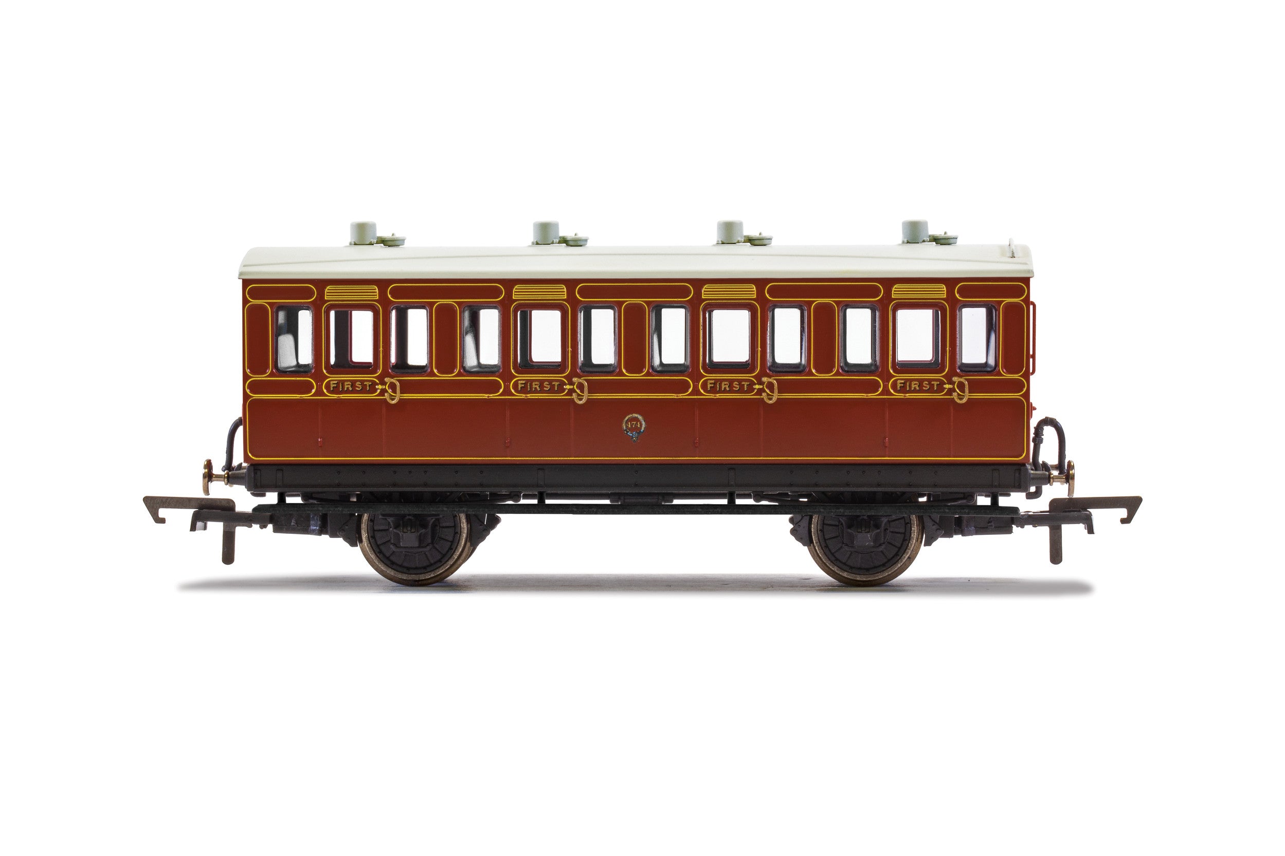 Hornby R40069 Coaches LB&SCR  4 Wheel Coach  1st Class  474 - Era 2