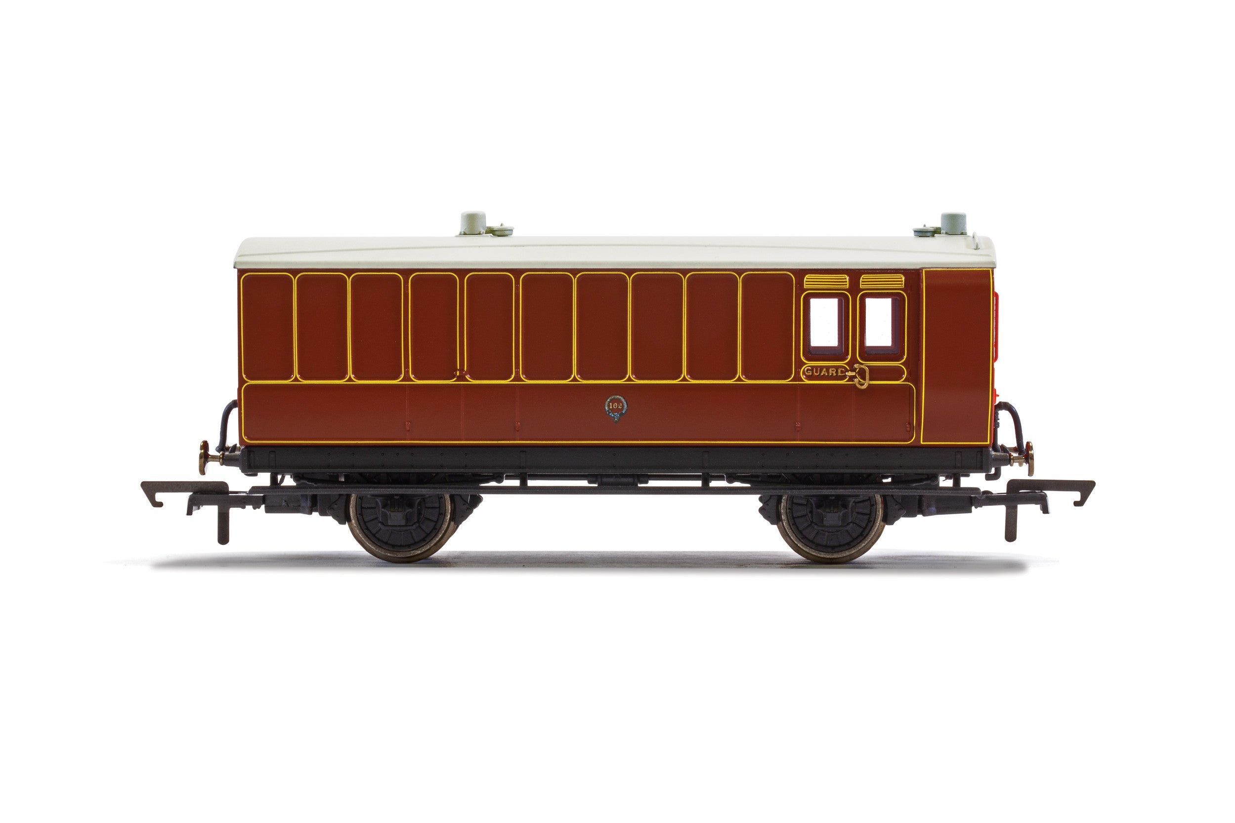 Hornby R40072 Coaches LB&SCR  4 Wheel Coach  Brake Baggage  102 - Era 2