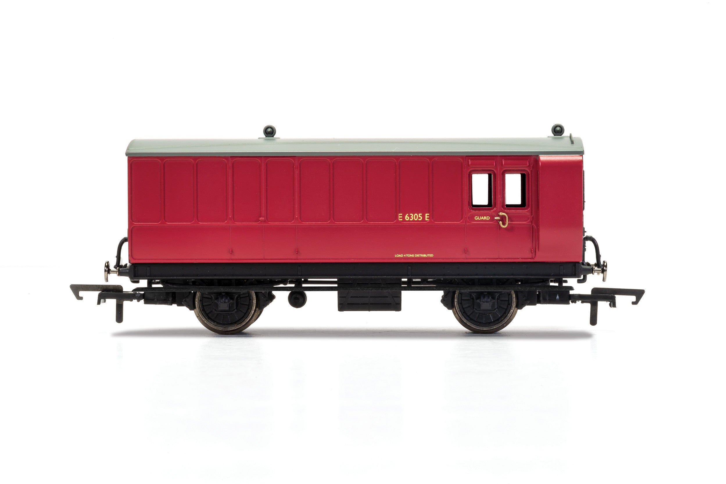 Hornby R40080 Coaches BR  4 Wheel Coach  Brake Baggage  E210E - Era 4