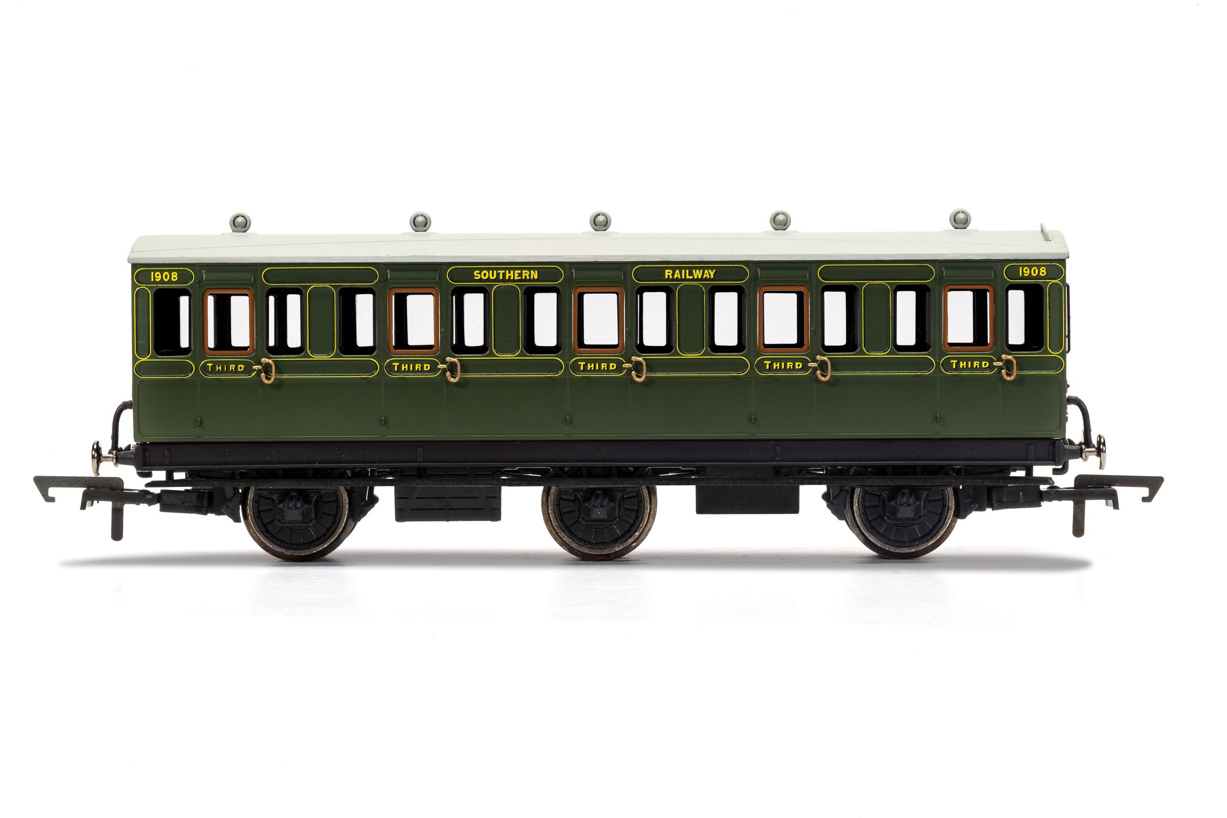 Hornby R40086A Coaches SR  6 Wheel Coach  3rd Class  1909 - Era 3