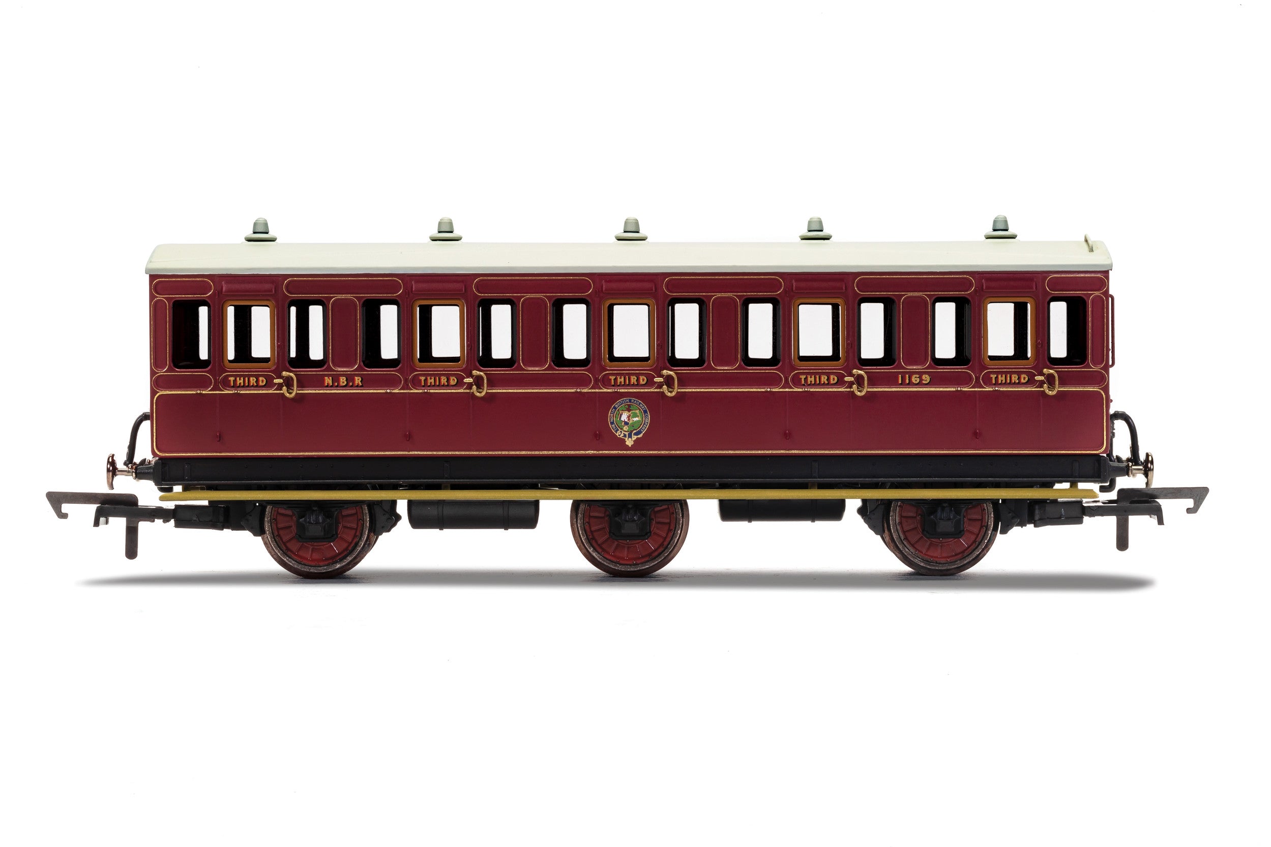 Hornby R40090 Coaches NBR  6 Wheel Coach  3rd Class  1169 - Era 2