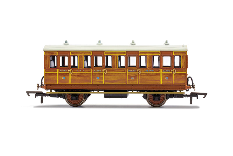 Hornby R40103 Coaches GNR  4 Wheel Coach  1st Class  Fitted Lights  1534 - Era 2