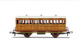 Hornby R40104 Coaches GNR  4 Wheel Coach  3rd Class  Fitted Lights  1636 - Era 2