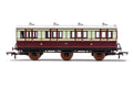 Hornby R40119 Coaches LNWR  6 Wheel Coach  1st Class  Fitted Lights  1889 - Era 2