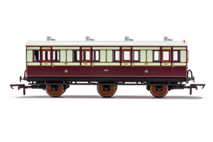 Hornby R40119 Coaches LNWR  6 Wheel Coach  1st Class  Fitted Lights  1889 - Era 2