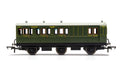 Hornby R40134 Coaches SR  6 Wheel Coach  Brake 3rd Class  Fitted Lights  3750 - Era 3