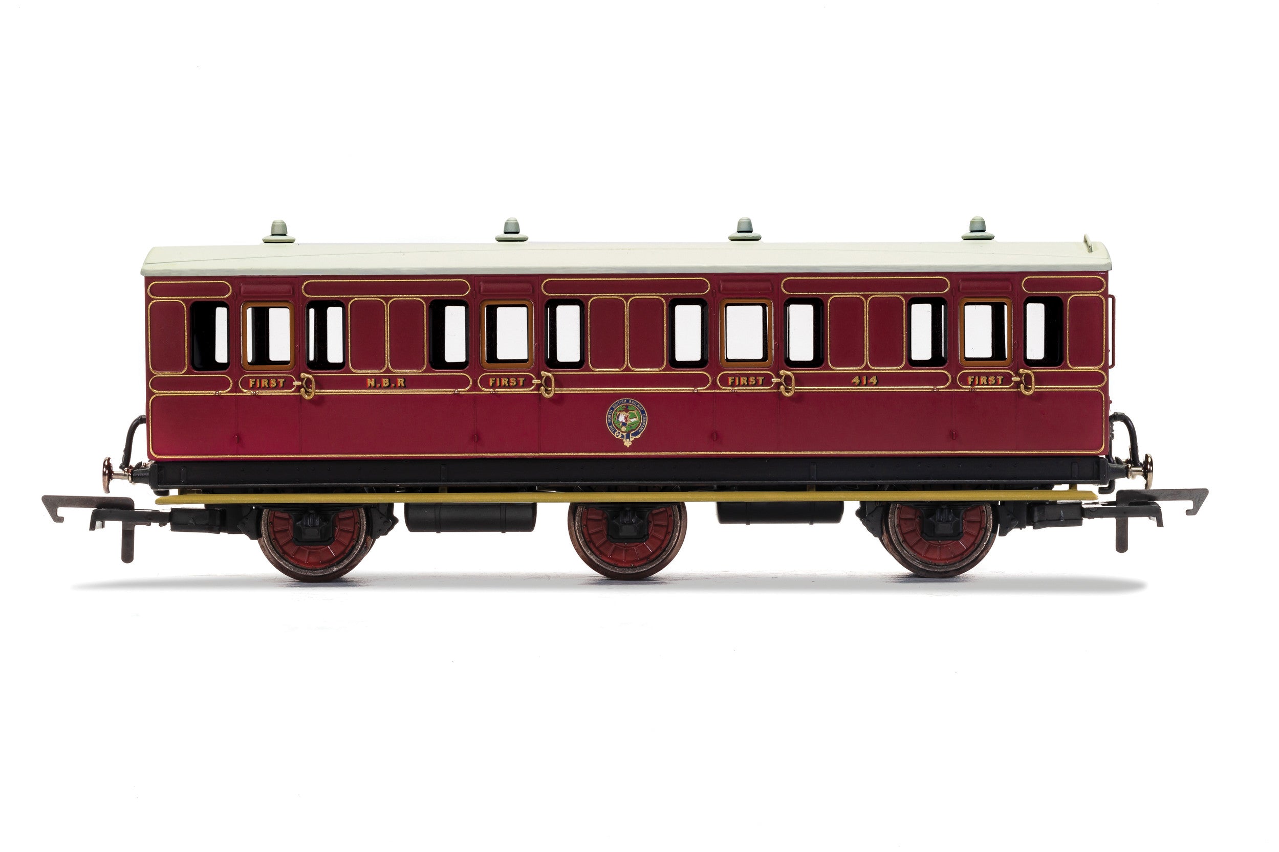 Hornby R40135 Coaches NBR  6 Wheel Coach  1st Class  Fitted Lights  414 - Era 2