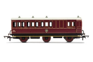 Hornby R40142 Coaches NBR  6 Wheel Coach  Unclassed (Brake 3rd) Coach  Fitted Lights  472 - Era 2