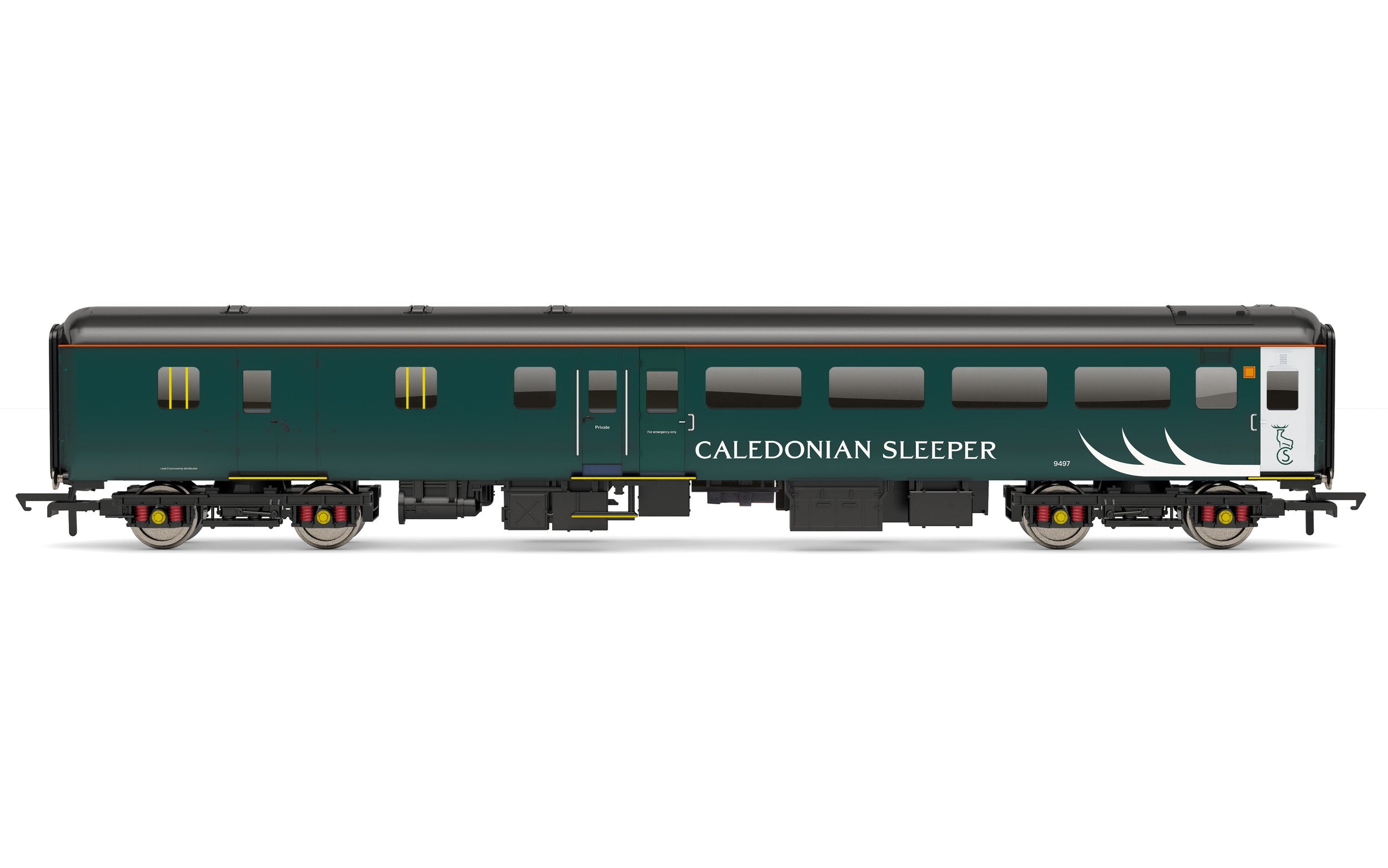 Hornby R40195 Coaches Caledonian Sleeper  Mk2e Brake Unclassified Open  9802 - Era 11