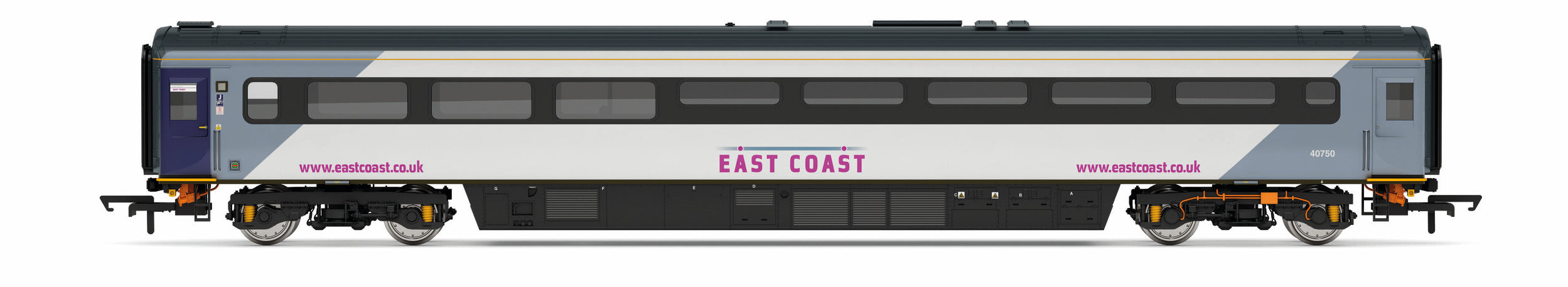 Hornby  R40246 East Coast, Mk3 Trailer Restaurant First Buffet, 40750 - Era 10