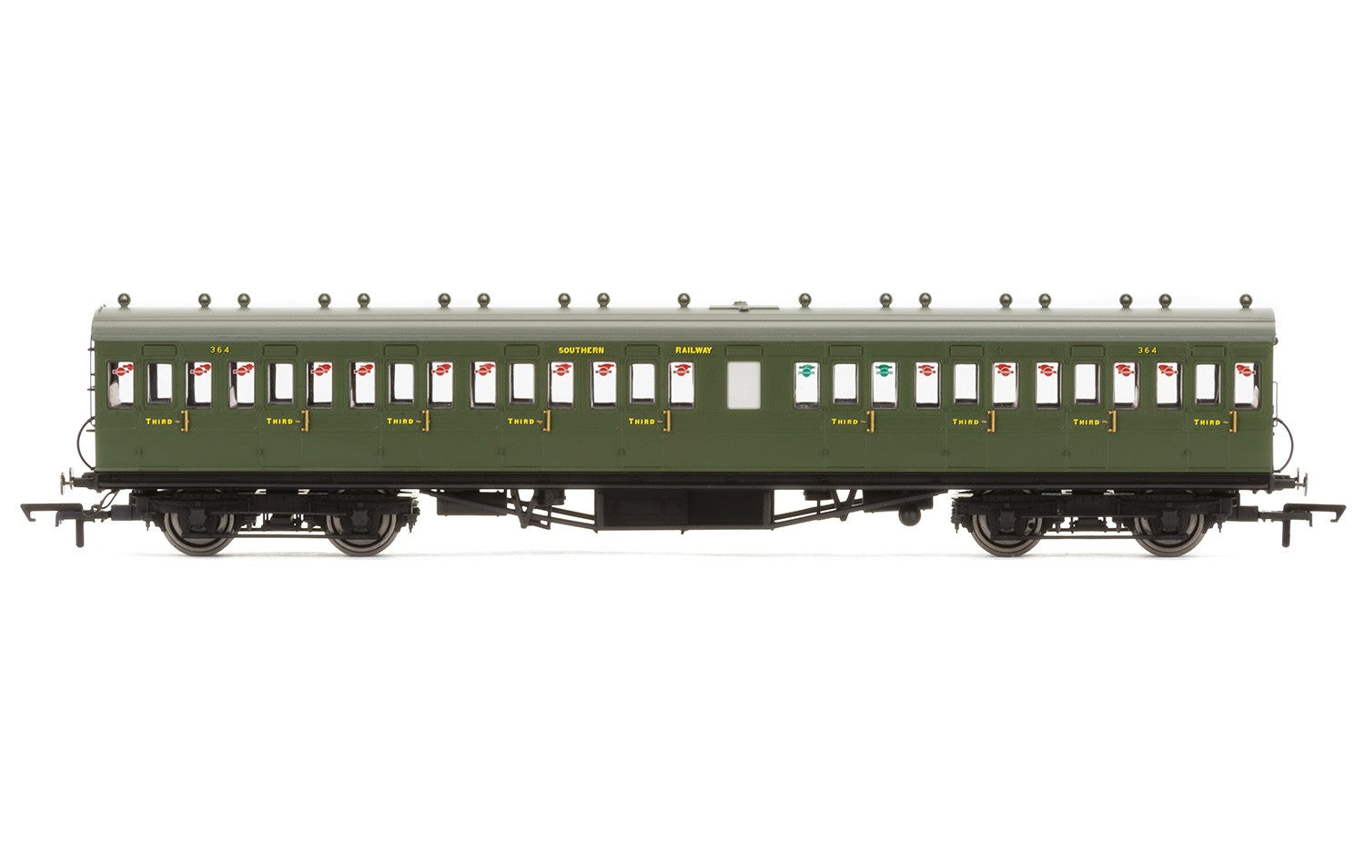 Hornby R4720A SR  58' Maunsell Rebuilt (Ex-LSWR 48')  Nine Compartment Third  364 - Era 3