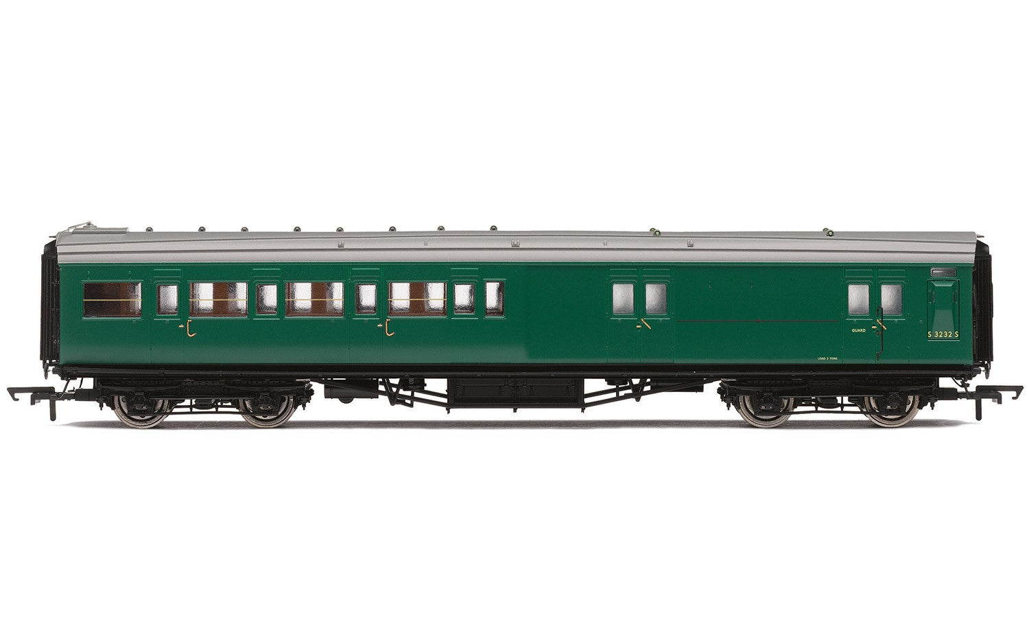 Hornby R4840 BR  Maunsell Corridor Four Compartment Brake Second  S3232S 'Set 399' - Era 5