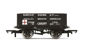 Hornby R60025 Wagons 6 Plank Wagon  Burnyeat Brown & Co. - Era 2