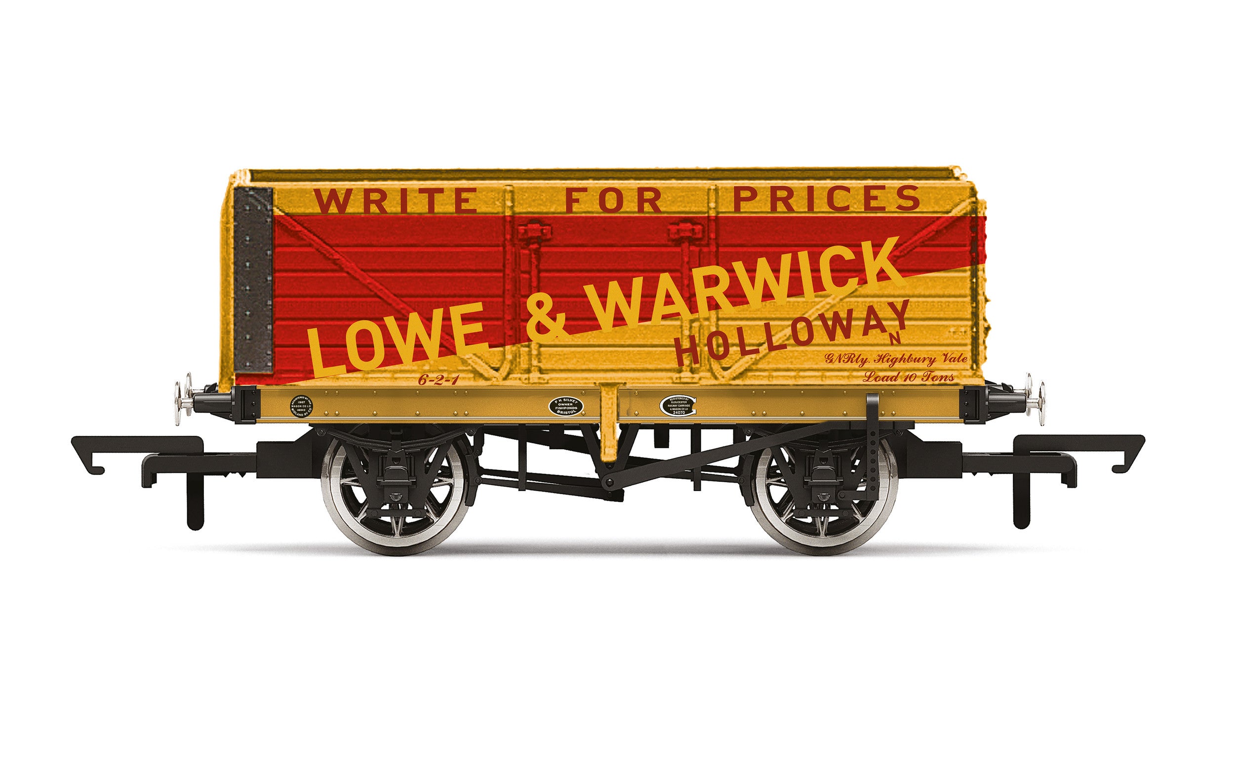Hornby R60026 Wagons 7 Plank Wagon  Lowe & Warwick - Era 2
