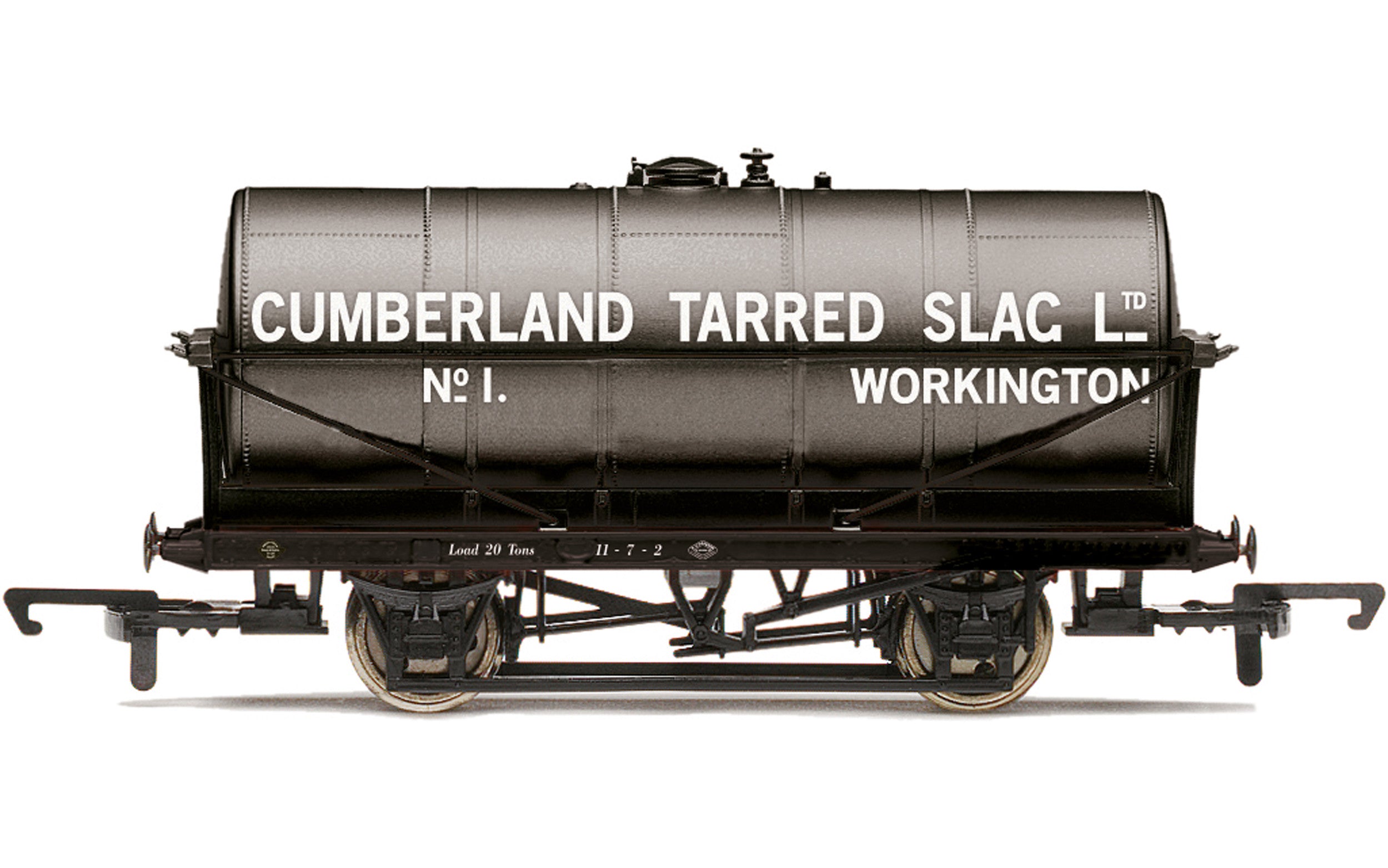 Hornby R60034 Wagons 20T Tank Wagon  Cumberland Tarred Slag - Era 2/3
