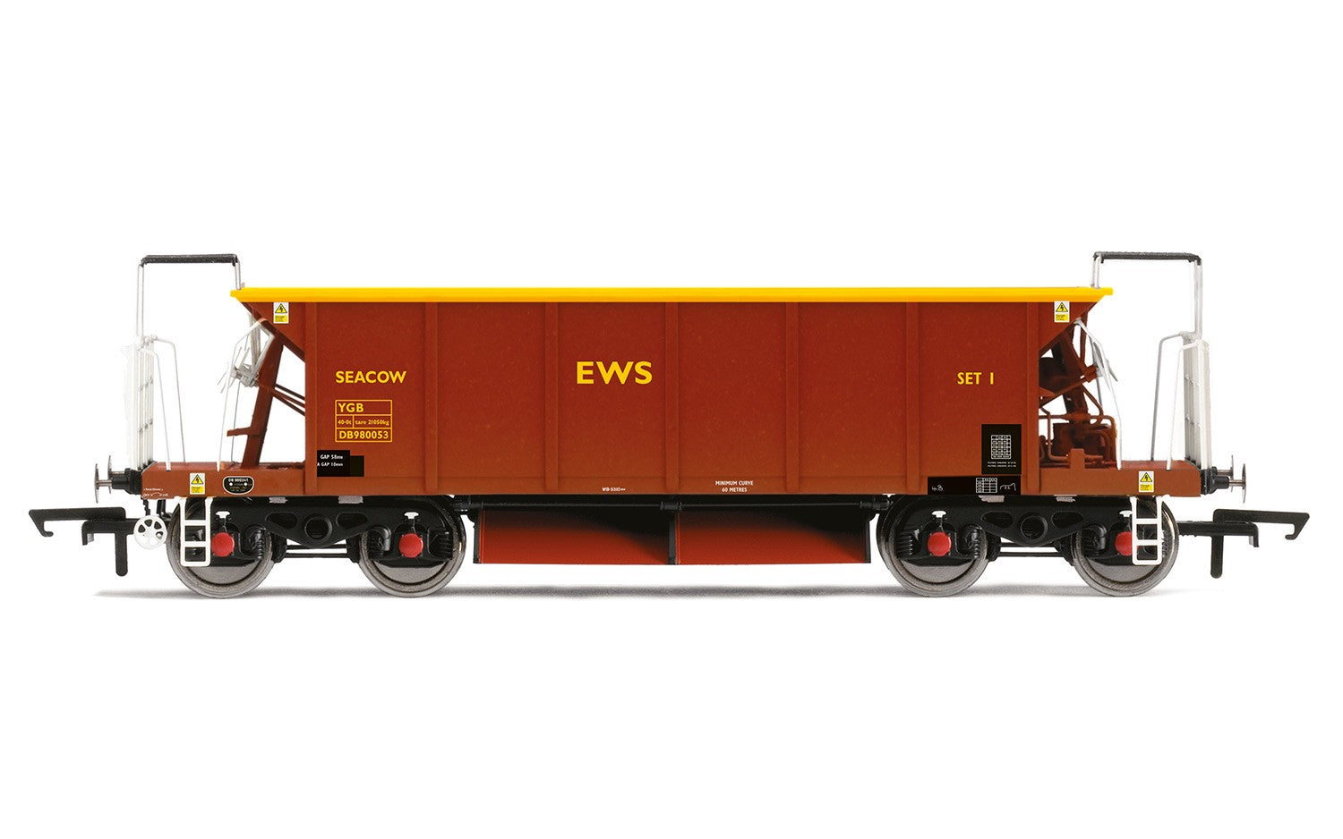 Hornby R6846 YGB 'Seacow' Bogie Ballast Hopper Wagon  EWS DB980053 - Era 9