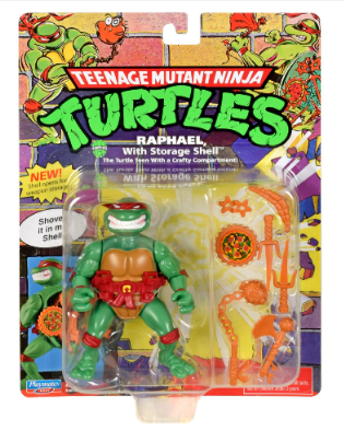 ** HALF PRICE ** TEENAGE MUTANT NINJA TURTLES 81034 RAPHAEL WITH STORAGE SHELL