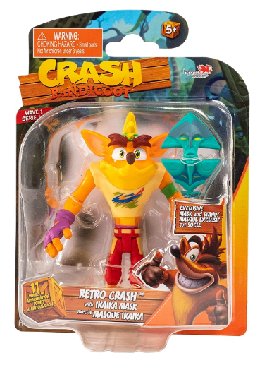 BANDAI HE12348 CRASH BANDICOOT RETRO CRASH WITH IKA IKA MASK