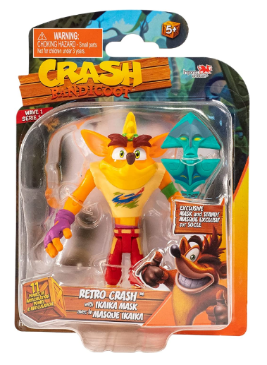  Crash Bandicoot Smash Box Surprise HE21522  Collectable Retro  Gaming Figure for Kids : Toys & Games