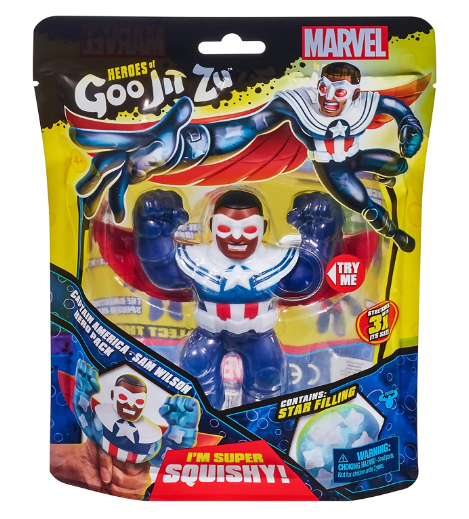 MARVEL HEROES OF GOO JIT ZU 41371 SQUISHY SAM WILSON CAPTAIN AMERICA HERO PACK