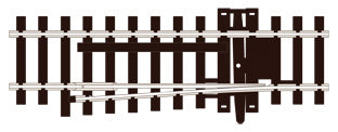 PECO SL-85 CATCH TURNOUT L/H OO GAUGE STREAMLINE TRACK CODE 100 INSULFROG POINTS TURNOUTS RIGID UNIT NICKEL SILVER TRACK WOODEN SLEEPERS