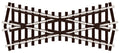 PECO SL-93 SHORT CROSSING (24° ANGLE) OO GAUGE STREAMLINE TRACK CODE 100 INSULFROG POINTS TURNOUTS RIGID UNIT NICKEL SILVER TRACK WOODEN SLEEPERS