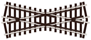 PECO SL-93 SHORT CROSSING (24° ANGLE) OO GAUGE STREAMLINE TRACK CODE 100 INSULFROG POINTS TURNOUTS RIGID UNIT NICKEL SILVER TRACK WOODEN SLEEPERS