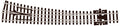 PECO SL-E386 CURVED DOUBLE RADIUS R/H N GAUGE STREAMLINE TRACK CODE 80 ELECROFROG TURNOUTS POINTS TRACK NICKEL SILVER RAIL