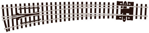PECO SL-E387 CURVED DOUBLE RADIUS L/H N GAUGE STREAMLINE TRACK CODE 80 ELECROFROG TURNOUTS POINTS TRACK NICKEL SILVER RAIL