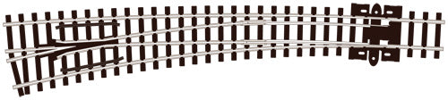 PECO SL-387 CURVED DOUBLE RADIUS L/H N GAUGE STREAMLINE TRACK CODE 80 INSULFROG TURNOUTS POINTS TRACK NICKEL SILVER RAIL