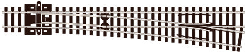 PECO SL-388 LARGE RADIUS R/H N GAUGE STREAMLINE TRACK CODE 80 INSULFROG TURNOUTS POINTS TRACK NICKEL SILVER RAIL