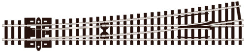 PECO SL-E389 LARGE RADIUS L/H N GAUGE STREAMLINE TRACK CODE 80 ELECROFROG TURNOUTS POINTS TRACK NICKEL SILVER RAIL