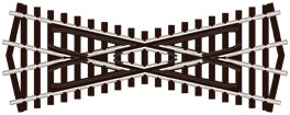 PECO SL-393 SHORT CROSSING N GAUGE STREAMLINE TRACK CODE 80 INSULFROG CROSSINGS TRACK NICKEL SILVER RAIL
