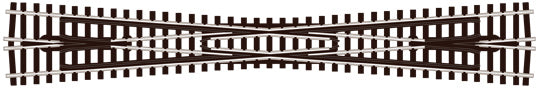PECO SL-394 LONG CROSSING (8° ANGLE) N GAUGE STREAMLINE TRACK CODE 80 INSULFROG CROSSINGS TRACK NICKEL SILVER RAIL