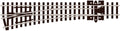 PECO SL-E396 MEDIUM RADIUS L/H N GAUGE STREAMLINE TRACK CODE 80 ELECROFROG TURNOUTS POINTS TRACK NICKEL SILVER RAIL