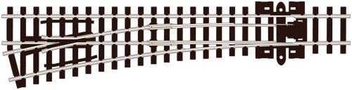 PECO SL-396 MEDIUM RADIUS L/H N GAUGE STREAMLINE TRACK CODE 80 INSULFROG TURNOUTS POINTS TRACK NICKEL SILVER RAIL