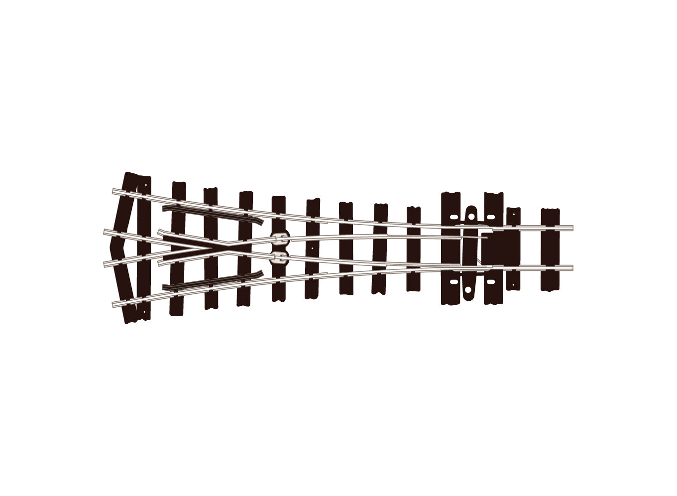 PECO SL-E497 MEDIUM  RADIUS Y TURNOUT OO-9 TRACK CODE 80