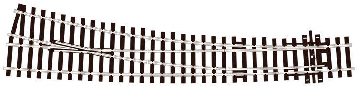 PECO SL-86 CURVED DOUBLE RADIUS R/H OO GAUGE STREAMLINE TRACK CODE 100 INSULFROG POINTS TURNOUTS RIGID UNIT NICKEL SILVER TRACK WOODEN SLEEPERS