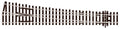 PECO SL-88 LARGE RADIUS R/H OO GAUGE STREAMLINE TRACK CODE 100 INSULFROG POINTS TURNOUTS RIGID UNIT NICKEL SILVER TRACK WOODEN SLEEPERS