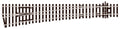 PECO SL-89 LARGE RADIUS L/H OO GAUGE STREAMLINE TRACK CODE 100 INSULFROG POINTS TURNOUTS RIGID UNIT NICKEL SILVER TRACK WOODEN SLEEPERS