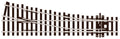 PECO SL-91 SMALL RADIUS R/H OO GAUGE STREAMLINE TRACK CODE 100 INSULFROG POINTS TURNOUTS RIGID UNIT NICKEL SILVER TRACK WOODEN SLEEPERS