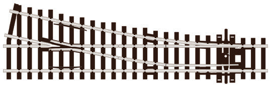 PECO SL-91 SMALL RADIUS R/H OO GAUGE STREAMLINE TRACK CODE 100 INSULFROG POINTS TURNOUTS RIGID UNIT NICKEL SILVER TRACK WOODEN SLEEPERS