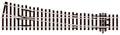 PECO SL-95 MEDIUM RADIUS R/H OO GAUGE STREAMLINE TRACK CODE 100 INSULFROG POINTS TURNOUTS RIGID UNIT NICKEL SILVER TRACK WOODEN SLEEPERS