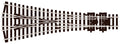 PECO SL-E99 3 WAY MEDIUM RADIUS OO GAUGE STREAMLINE TRACK CODE 100 INSULFROG POINTS TURNOUTS RIGID UNIT NICKEL SILVER TRACK WOODEN SLEEPERS