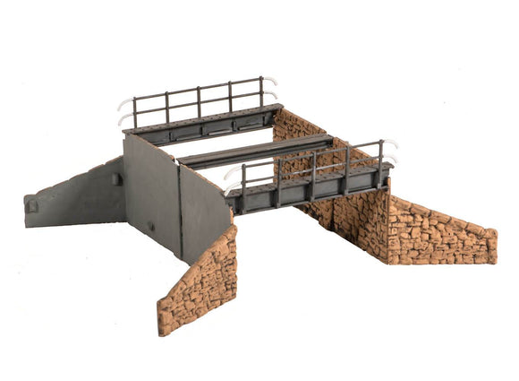 WILLS SS32 OCCUPATIONAL BRIDGE DOUBLE TRACK  WITH STONE ABUTMENTS