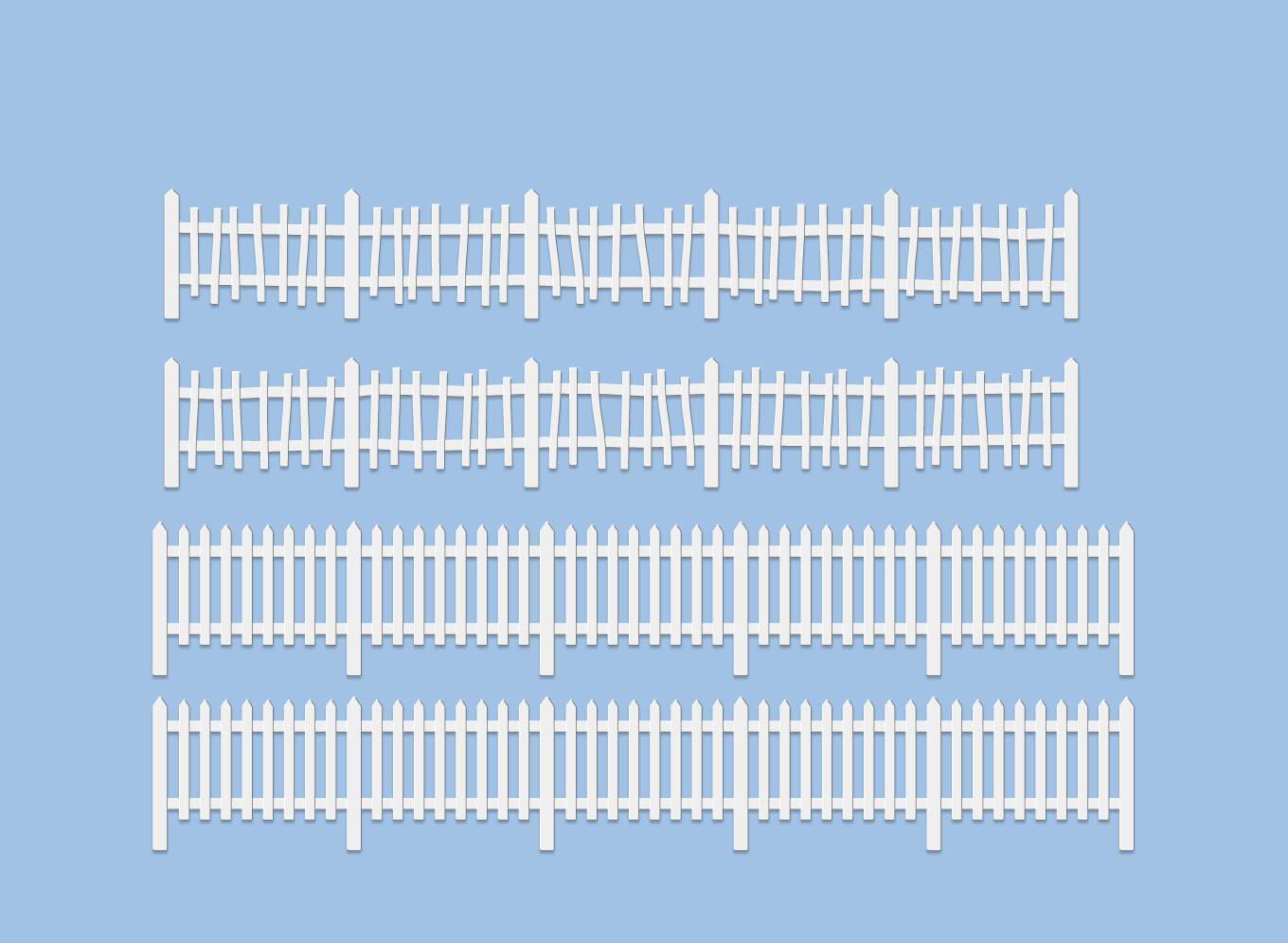 PECO WILLS KITS SS45 RUSTIC AND PICKET FENCING 00 GAUGE