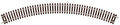 PECO ST-12 NO.1 RADIUS DOUBLE CURVE 228MM (9IN)  N GAUGE SETRACK CODE 80 CURVED TRACK WOODEN SLEEPER TYPE  NICKEL SILVER RAIL